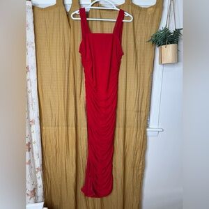 SHEIN Vibrant Red Maxi Dress